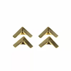 4 Esquineras metálicas pequeñas color oro para Scrapbooking