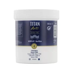 Acrílico Extrafino Blanco Titan nº4 S1 Titan 500ml