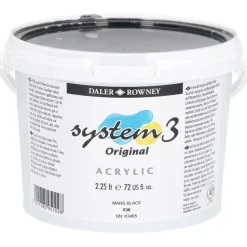 Acrílico System3 036 Negro Marte Daler-Rowney 2,25L