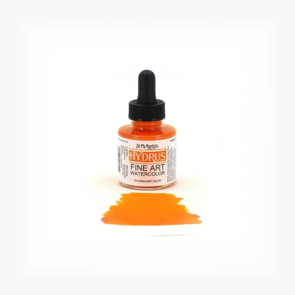 Acuarela Hydrus Fine Art 1.0 Oz Hansa Deep Yellow Dr. Ph. Martin's