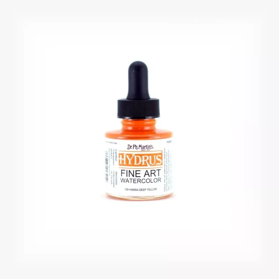 Acuarela Hydrus Fine Art 1.0 Oz Hansa Deep Yellow Dr. Ph. Martin's