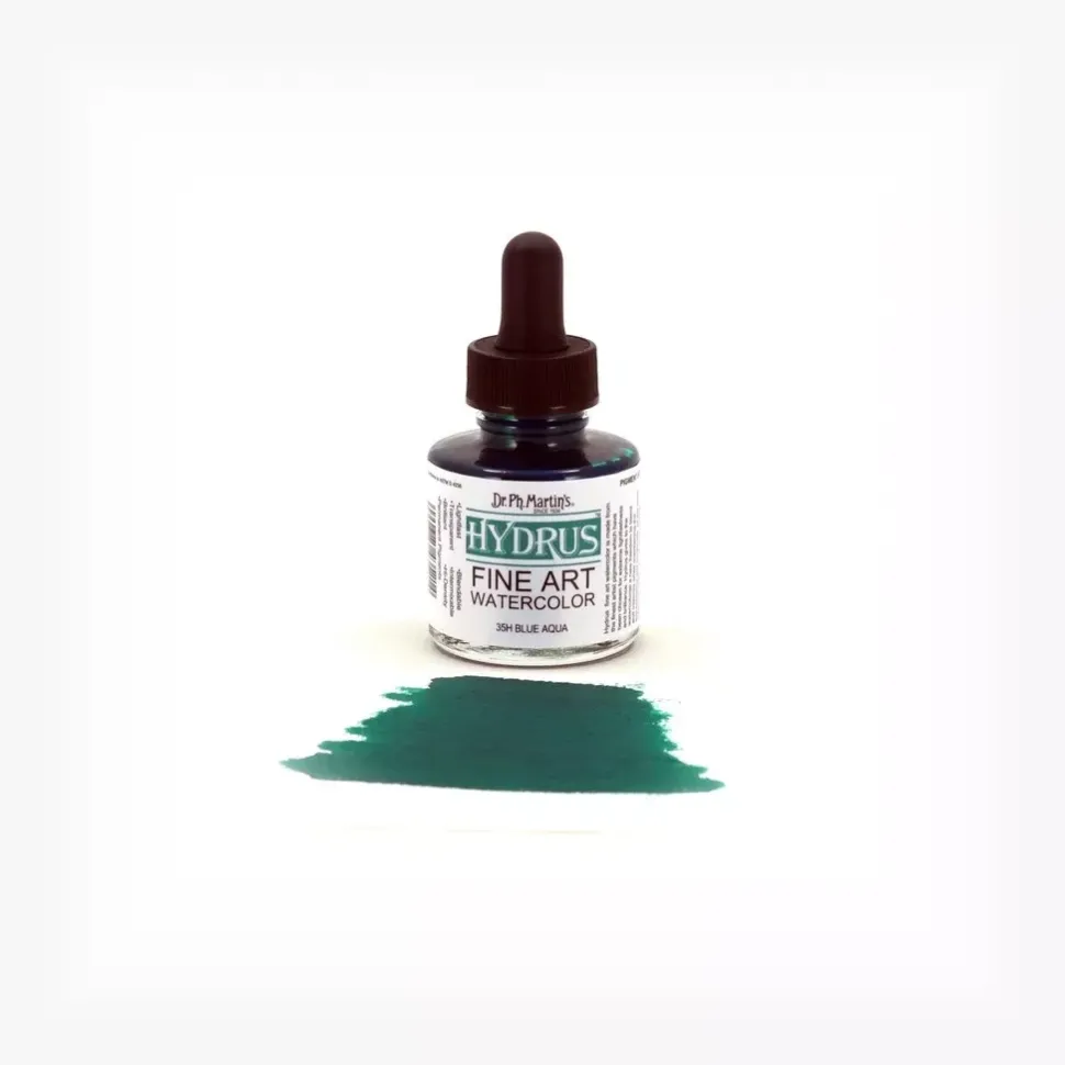Acuarela Hydrus Fine Art 1.0 Oz Blue Aqua Dr. Ph. Martin's