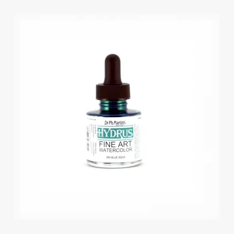 Acuarela Hydrus Fine Art 1.0 Oz Blue Aqua Dr. Ph. Martin's