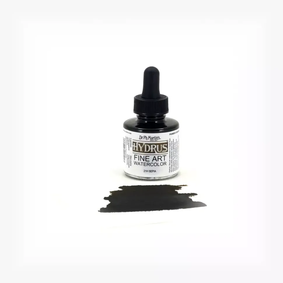 Acuarela Hydrus Fine Art 1.0 Oz Sepia Dr. Ph. Martin's