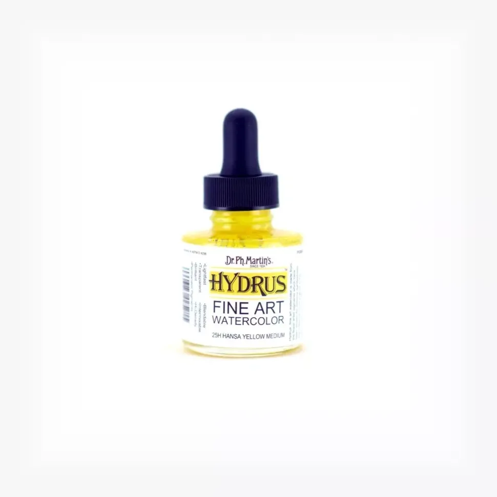 Acuarela Hydrus Fine Art 1.0 Oz Hansa Yellow Medium Dr. Ph. Martin's
