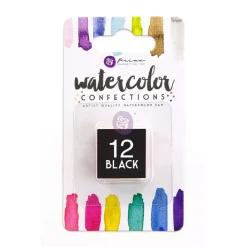 Acuarela Medio Godet Prima 12 Black
