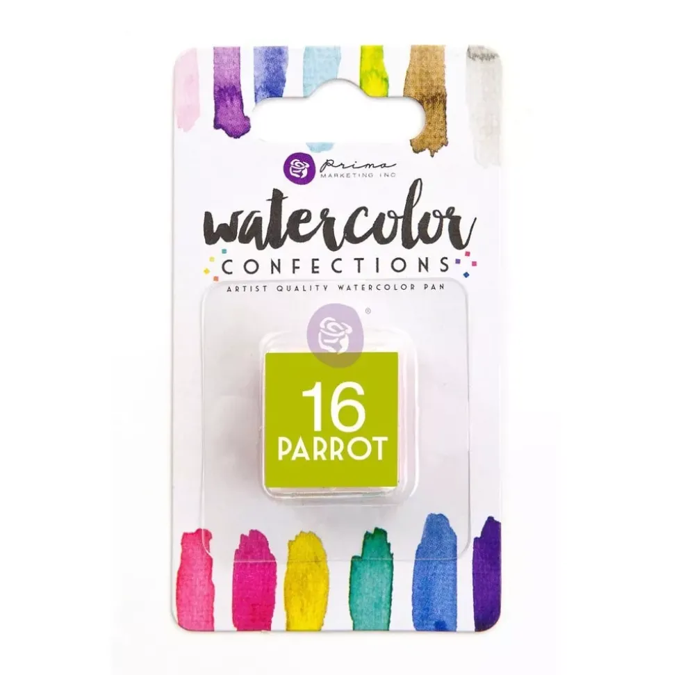 Acuarela Medio Godet Prima 16 Parrot