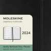 Agenda Classic 2024 Negra Semanal Tapa Blanda 9x14cm Moleskine