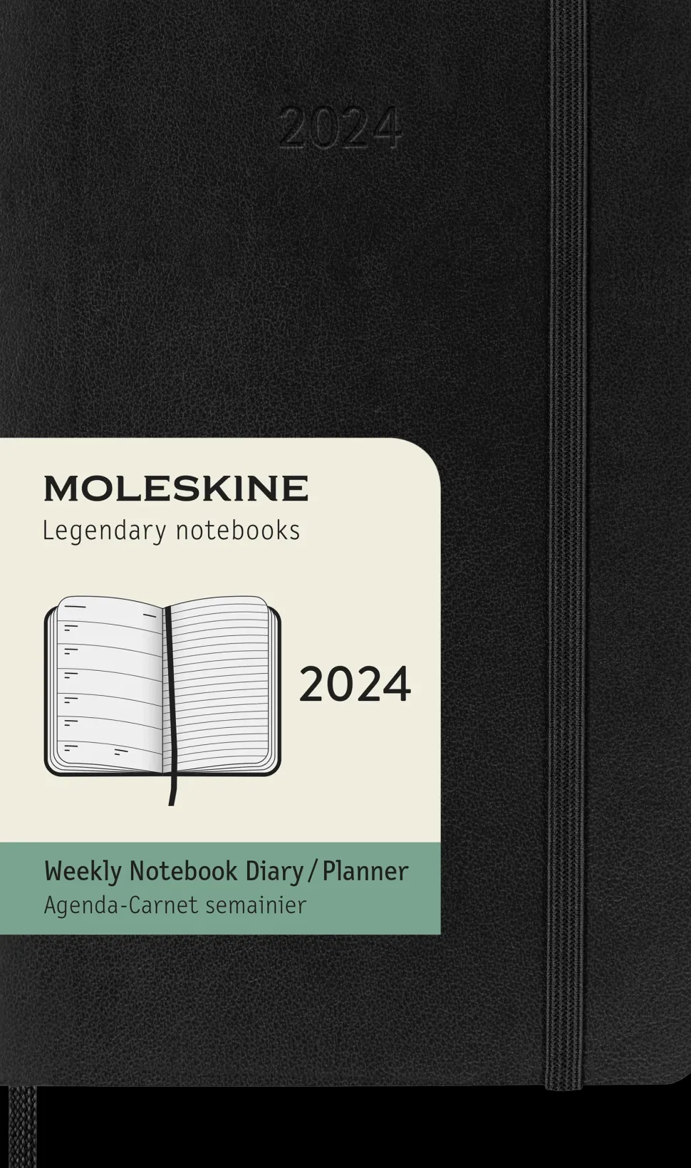 Agenda Classic 2024 Negra Semanal Tapa Blanda 9x14cm Moleskine