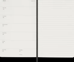Agenda Classic 2024 Negra Semanal Tapa Blanda 9x14cm Moleskine
