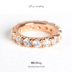 Anillo decorativo para portaplumillas MoRing Eternity Rose Gold Moblique