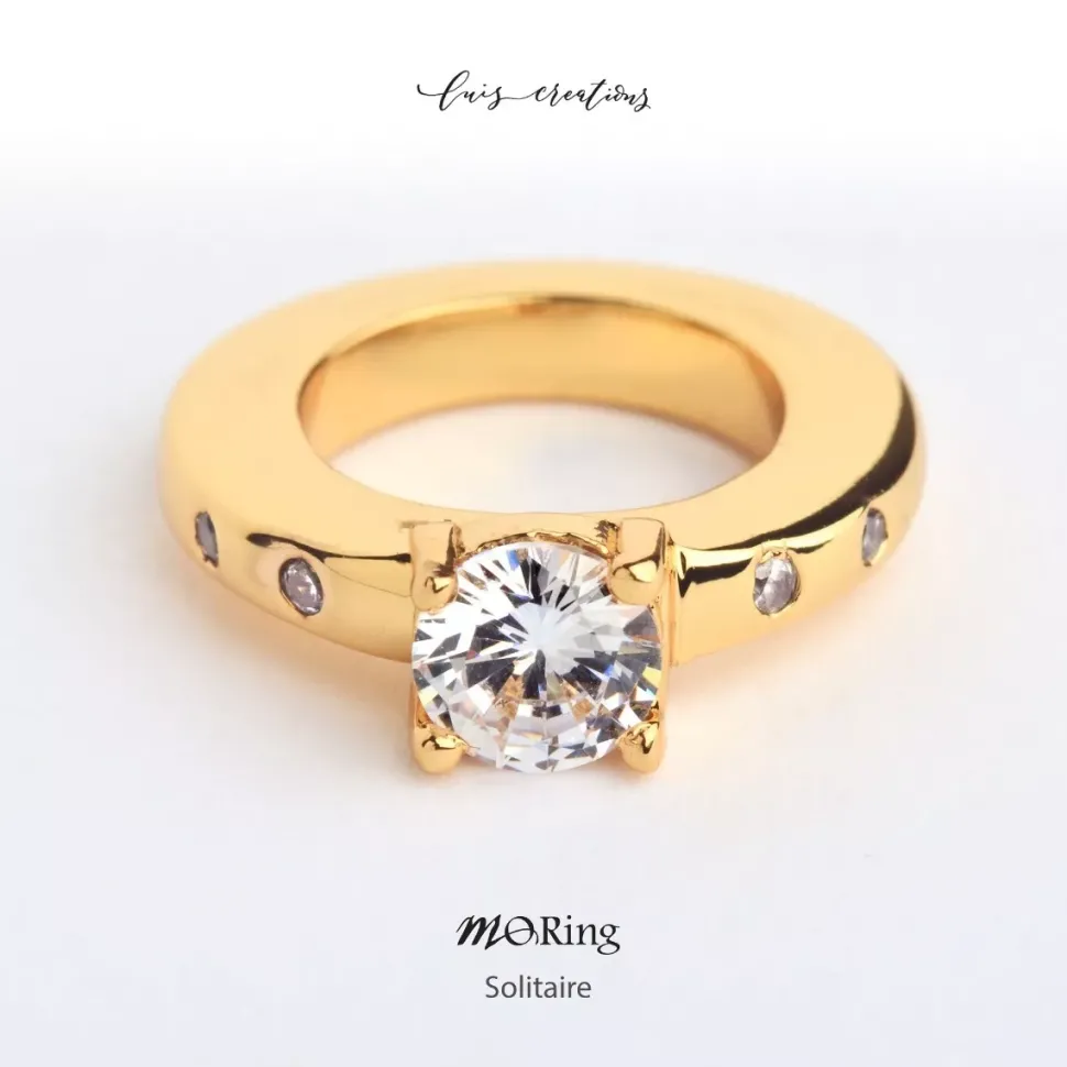 Anillo decorativo para portaplumillas MoRing Solitaire Moblique