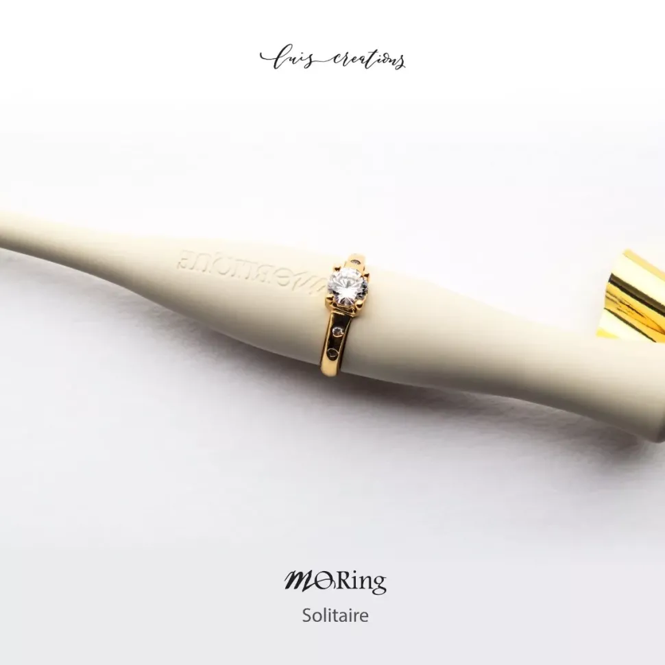 Anillo decorativo para portaplumillas MoRing Solitaire Moblique