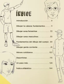 Aprende a dibujar personas técnicas sencillas para dibujar la cabeza y el cuerpo