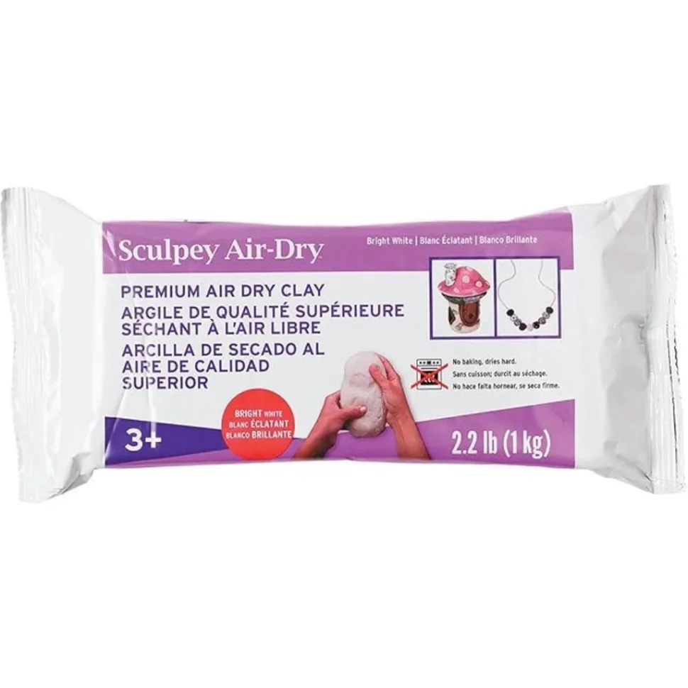 Arcilla de secado al aire Blanco Sculpey 1kg