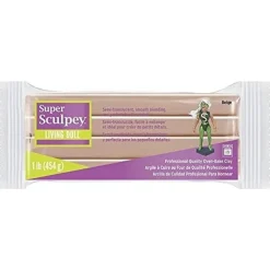 Arcilla para hornear Living Doll Beige Super Sculpey Medium 454g