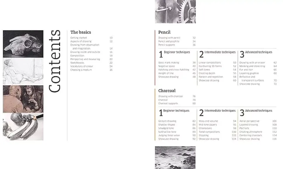 Artist's Drawing Techniques Discover How to Draw Landscapes People Still Lifes and More