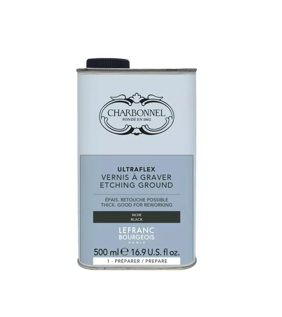 Barniz Fluido Negro para Grabado Ultraflex Charbonnel Lefranc & Bourgeois 500ml