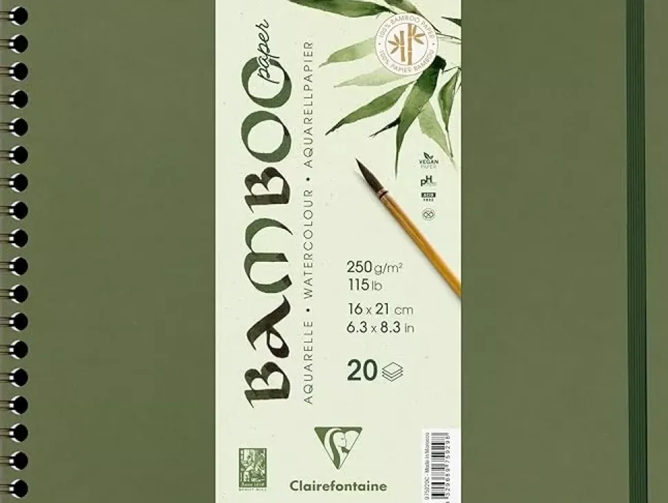 Bloc Acuarela Bamboo Clairefontaine 21x16cm