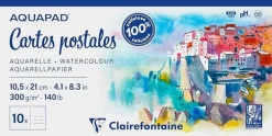 Bloc Acuarela Clairefontaine 10x21cm