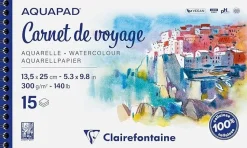 Bloc Acuarela Clairefontaine 13x25cm