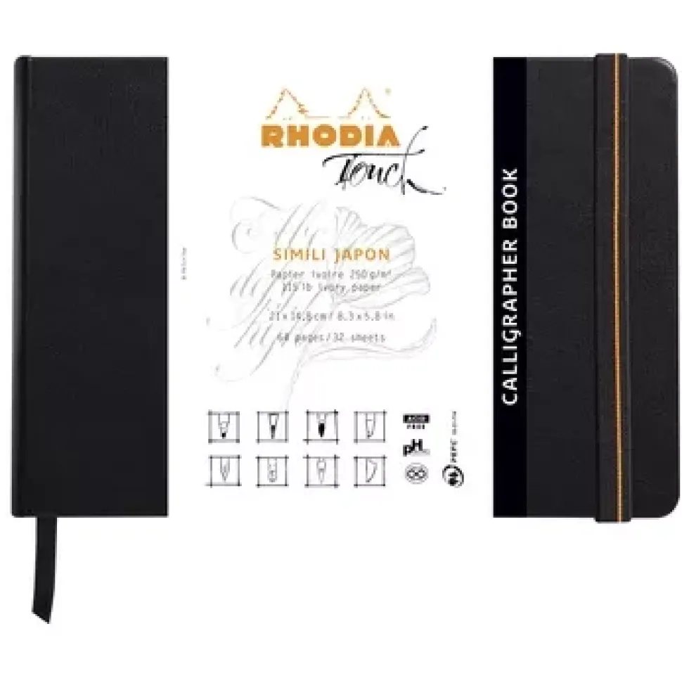 Bloc Calligrapher Pad A5 Horizontal Rhodia 14x21cm
