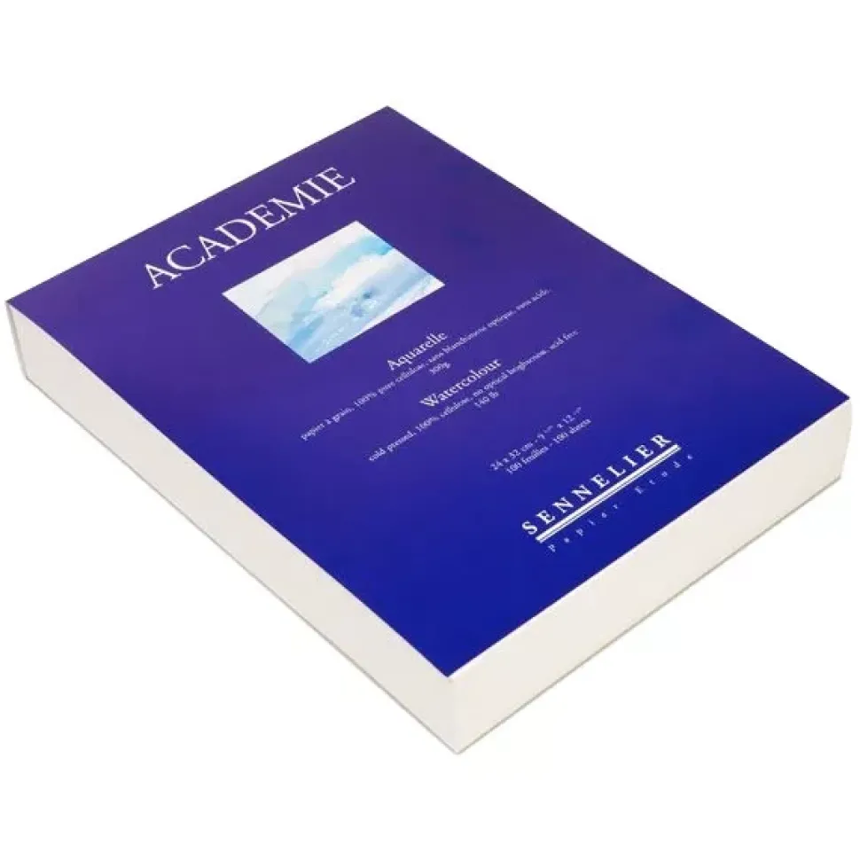Bloc de Acuarela Academie Sennelier 300g/m² 24x32cm