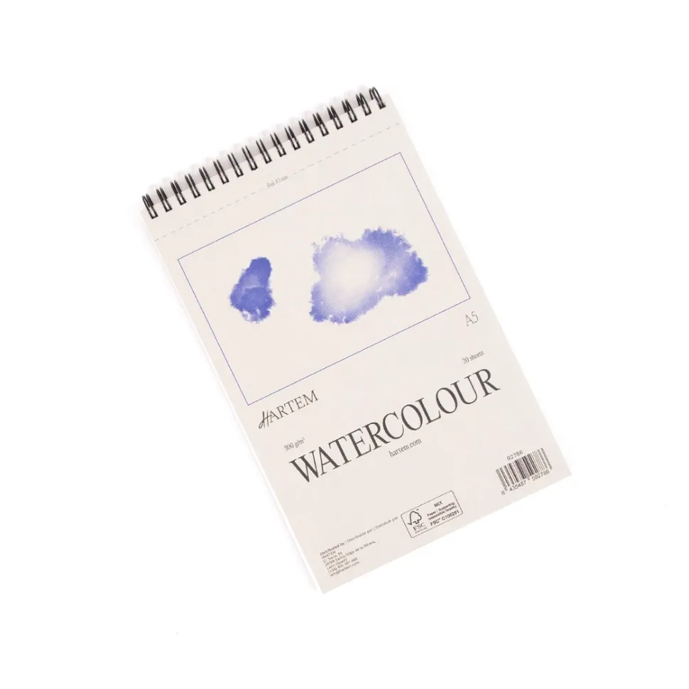 Bloc de acuarela Hartem A5 300g/m2