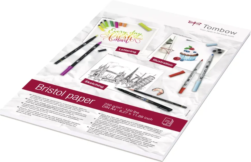 Bloc de dibujo Bristol 250g/m² Tombow