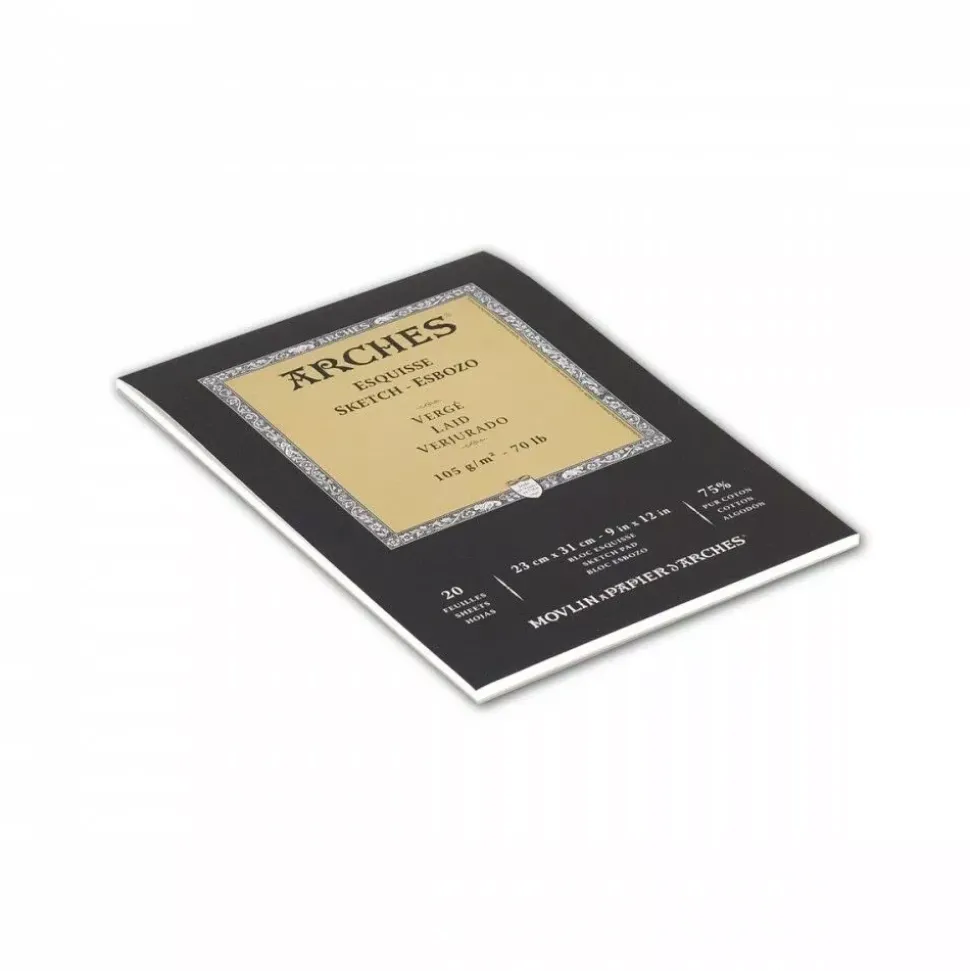 Bloc de dibujo espiral verjurado Arches 105g/m²