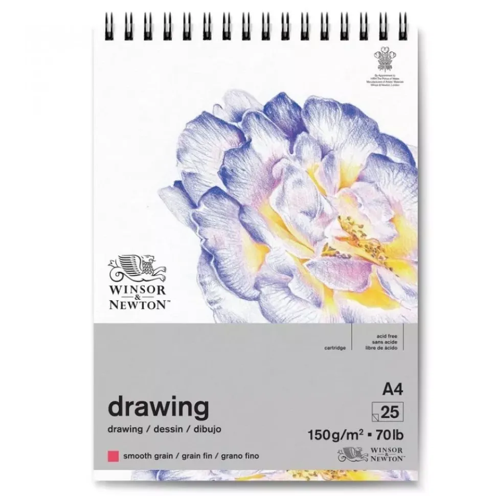 Bloc de Dibujo Grano Fino Winsor and Newton A4 150g/m²