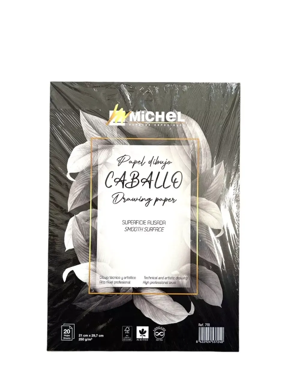 Bloc de Dibujo Papel Caballo Superficie Alisada Michel A4