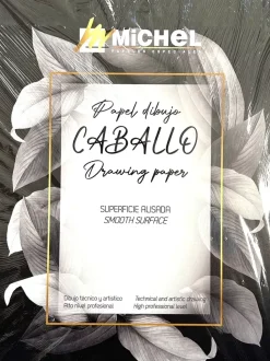 Bloc de Dibujo Papel Caballo Superficie Alisada Michel A3