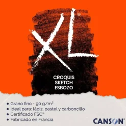 Bloc de esbozo XL Croquis Canson 90g/m²