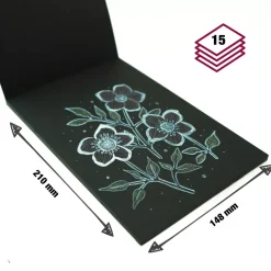 Bloc de Mix Media negro Tombow 250 g/m2 15x21cm