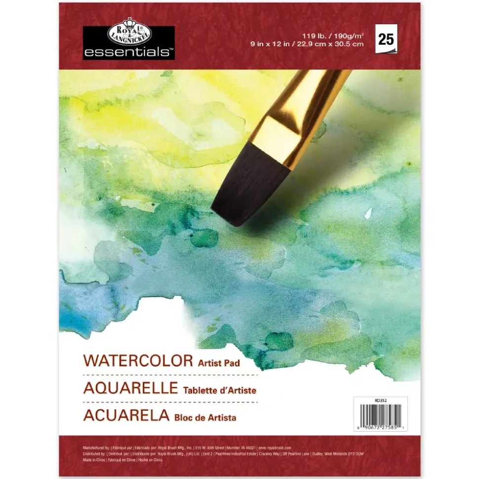 Bloc de Papel de Acuarela Essentials Royal & Langnickel 23x30cm