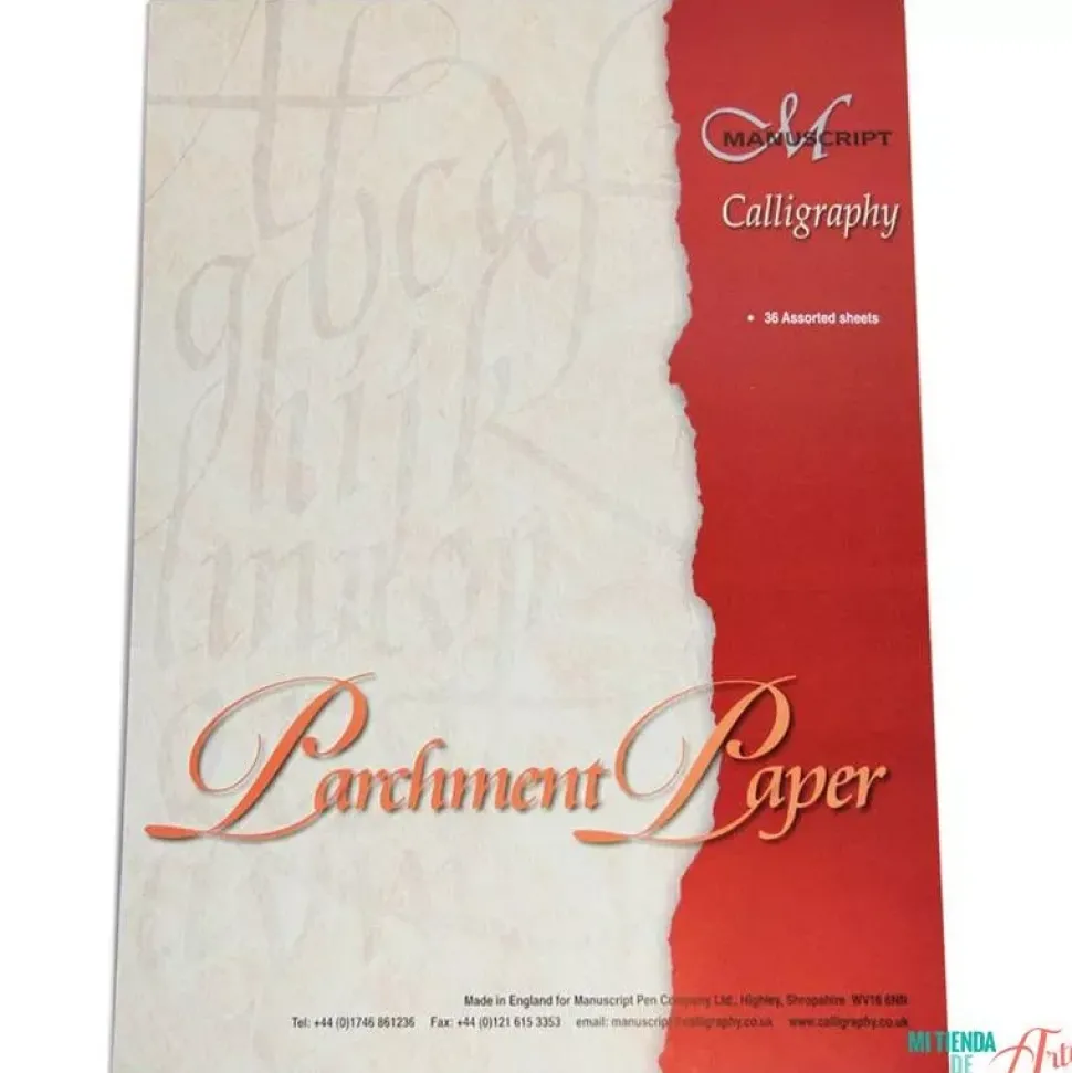Bloc de papel pergamino para Caligrafía Manuscript