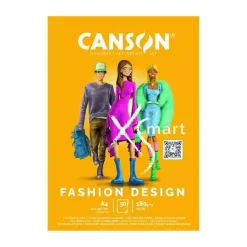 Bloc Dibujo XSmart Fashion Design Extra Blanco Canson A4 180g/m²