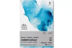 Bloc encolado acuarela grano fino Jumbo Winsor & Newton A4 300gr