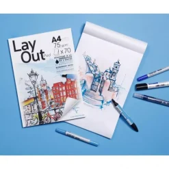 Bloc Encolado Blanco LayOut Clairefontaine A4