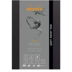 Bloc Grey Maya Pad Rhodia A5