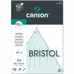 Bloc Illustration Bristol Encolado 1 Lado Extra Liso Canson 250g/m²