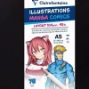 Bloc Illustration Manga Comics Clairefontaine A5