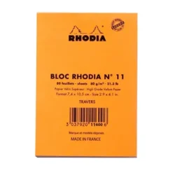 Bloc Líneas Naranja Rhodia 7,4x10cm