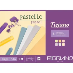 Bloc Tiziano pastel Fabriano 21x29,7cm 160g/m²