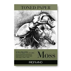 Bloc Toned Paper Moss A3 120g/m² Fabriano