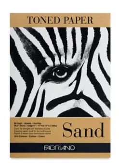 Bloc Toned Paper Sand A3 120g/m² Fabriano