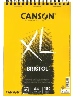 Bloc XL Bristol Espiral Extra Liso Grano Satinado Canson A4 180g/m²