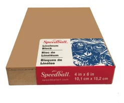 Bloque de linóleo Smoky Tan Speedball 10x15cm