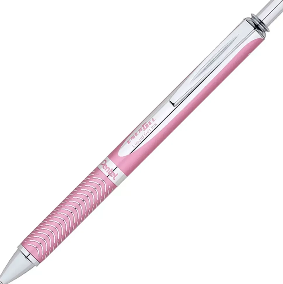Bolígrafo Gel Retráctil Energel Sterling Rosa Pentel